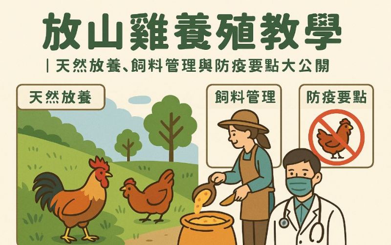 放山雞養殖教學｜天然放養、飼料管理與防疫要點大公開