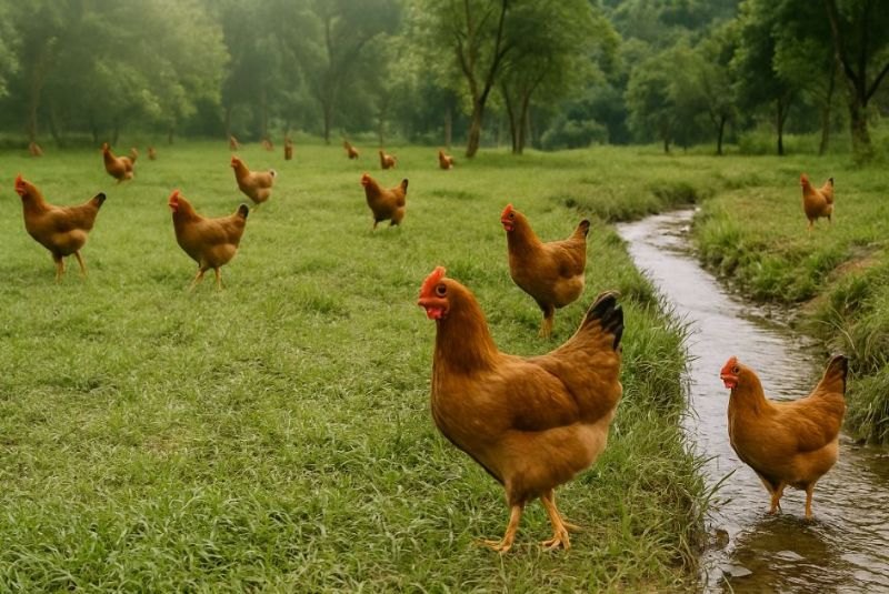 養好雞從環境開始｜非籠飼放牧系統與乾淨泉水守護放山雞健康