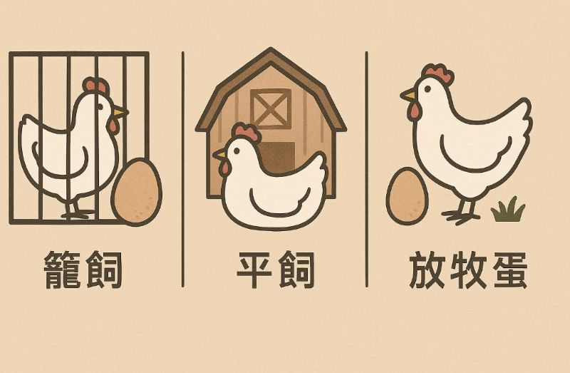 如何分辨籠飼、平飼、放牧蛋？飼養環境與品質影響全解析