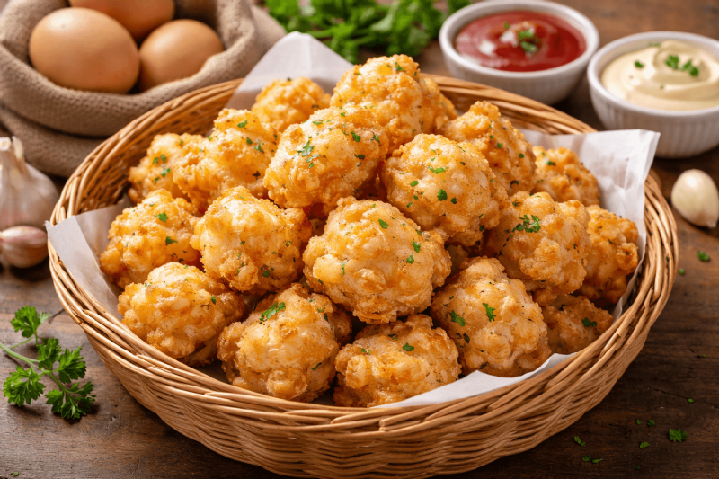 酥香又濃郁！土雞蛋油炸後的蛋白酥、蛋黃濃醇口感解析