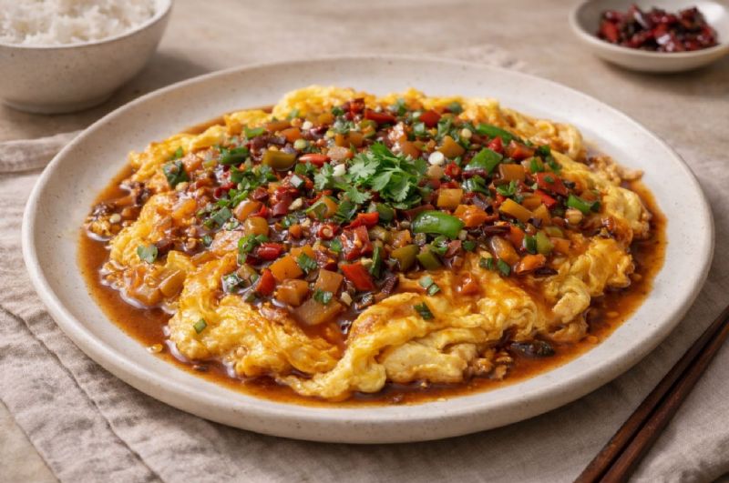 下飯首選！魚香烘蛋的簡單製作步驟一次學會