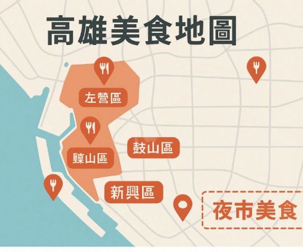 高雄美食地圖：一次掌握必吃在地美食與人氣小吃！