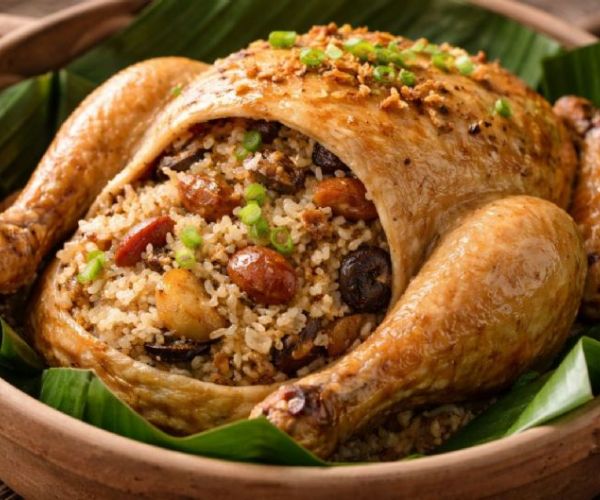 整隻土雞塞糯米怎麼做？軟Q米飯吸滿雞汁的秘訣