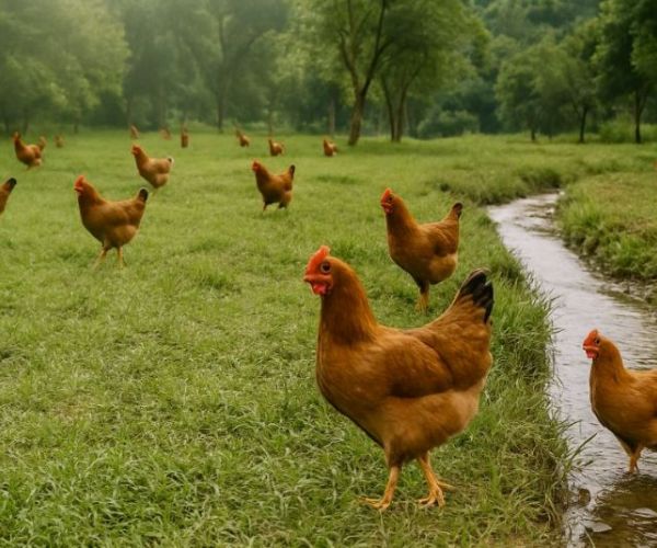養好雞從環境開始｜非籠飼放牧系統與乾淨泉水守護放山雞健康