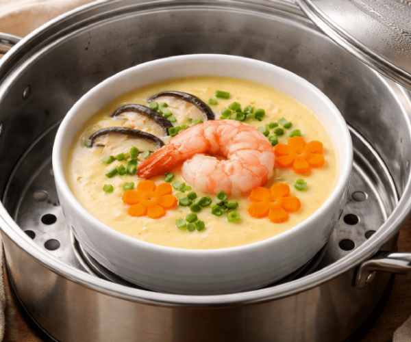 電鍋蒸雞蛋簡單上桌，土雞蛋讓風味更濃更順口