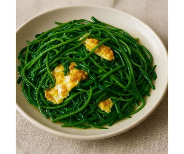 養生料理推薦｜苦茶油煎土雞蛋搭配龍鬚菜食譜