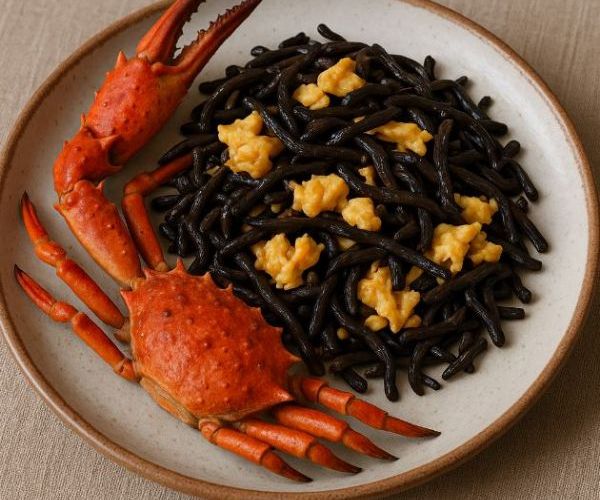 秋季限定的幸福滋味：土雞蛋、松葉蟹、雨來菇的美味交響曲